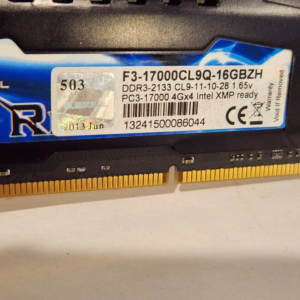 G.Skill Ripjaws Z Series DDR3 4x4 16G Untested*